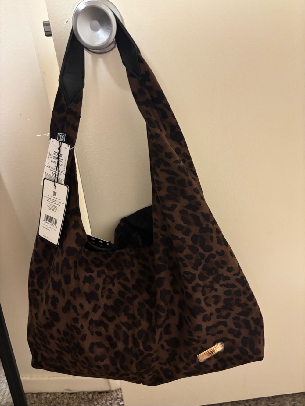 Laundry By Shelli Segal Brown Leopard-Print Hobo Tote - Picture 3 of 3